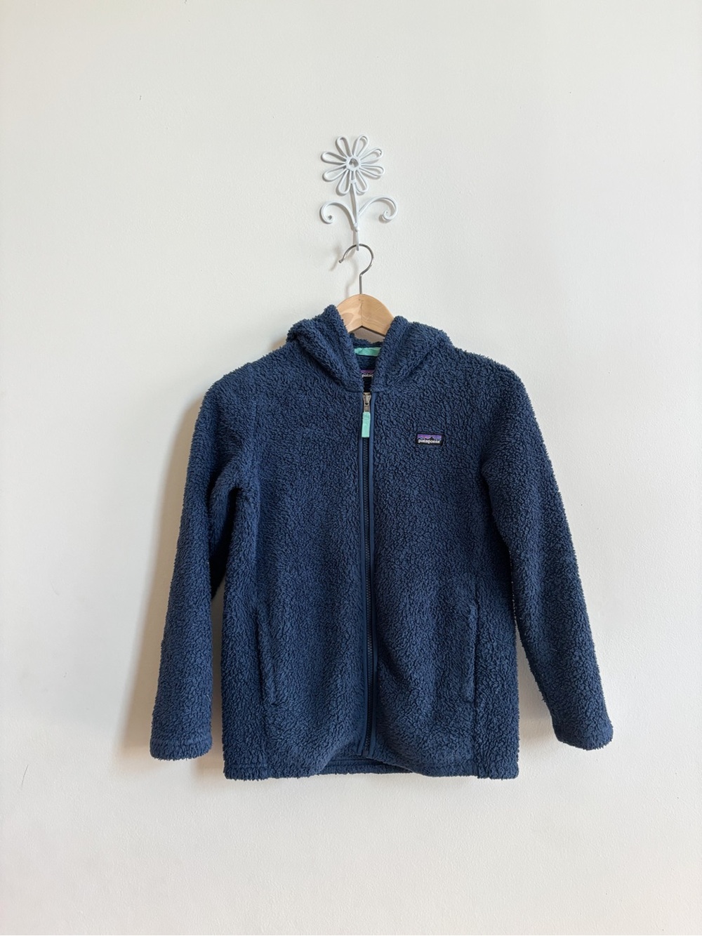 Patagonia Los Gatos Deep Blue Sherpa Zip Fleece